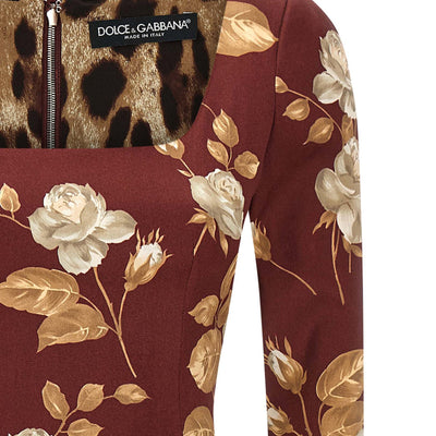 Dolce & Gabbana Rose Print Dress