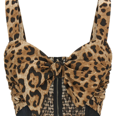 Dolce & Gabbana Sweetheart Neckline Top