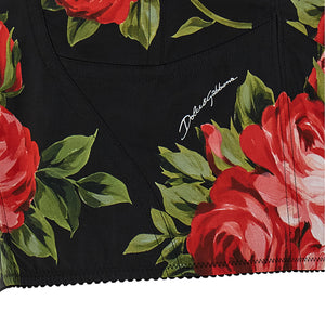 Dolce & Gabbana Bouquet Rose Bustier Top