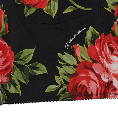Dolce & Gabbana Bouquet Rose Bustier Top