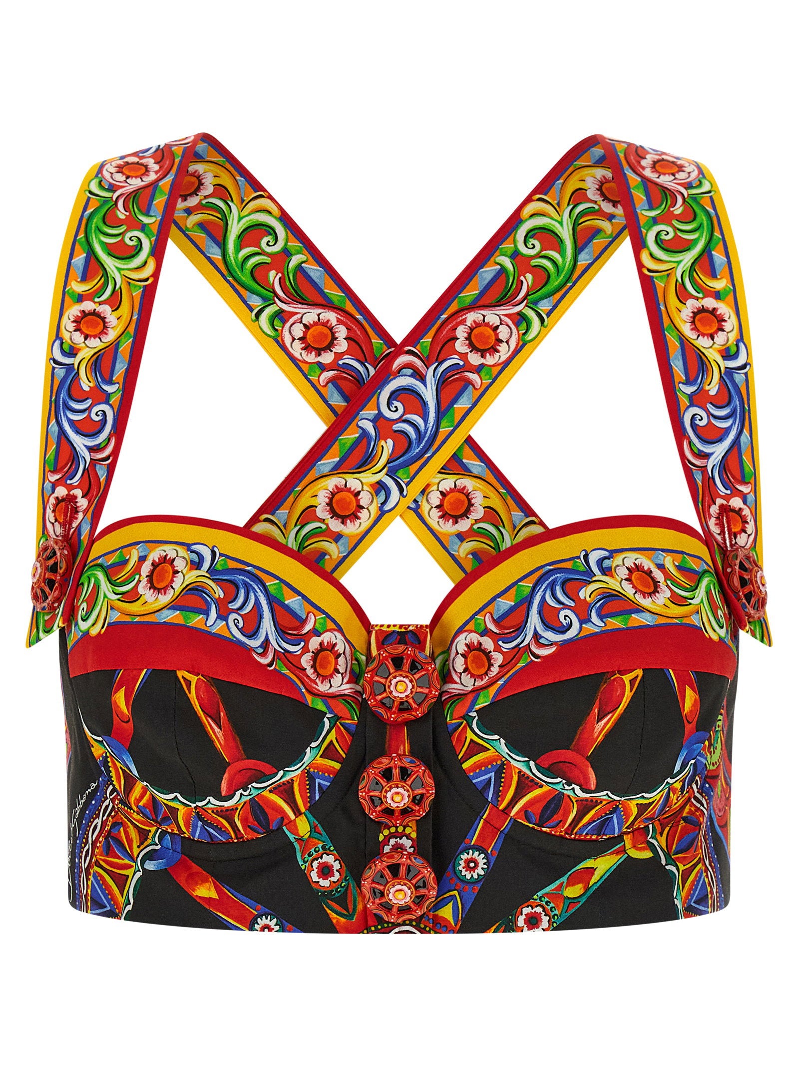 Dolce & Gabbana Carretto Bustier Top