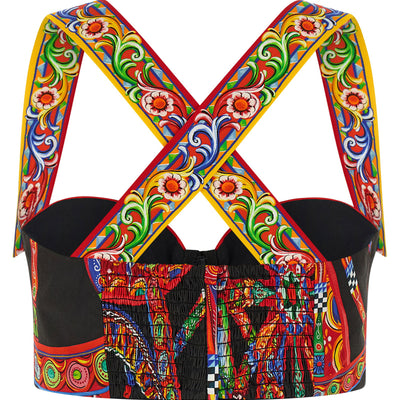 Dolce & Gabbana Carretto Bustier Top