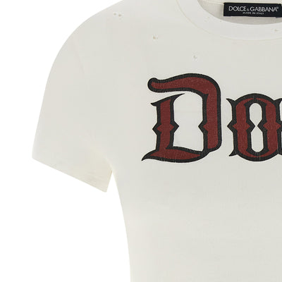 Dolce & Gabbana Used Effect Cotton T-shirt