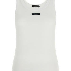 Dolce & Gabbana Logo Patch Tank Top