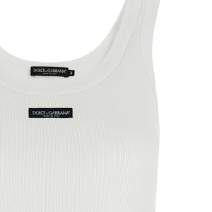 Dolce & Gabbana Logo Patch Tank Top