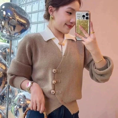 Sofia Statement Tops with Attached Sweater