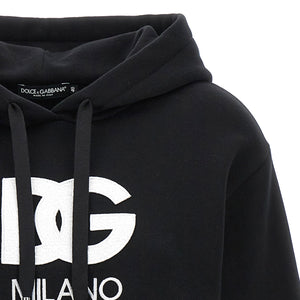 Dolce & Gabbana Logo Embroidery Cropped Hoodie