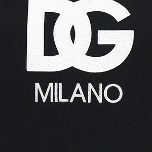 Dolce & Gabbana Logo Embroidery Cropped Hoodie