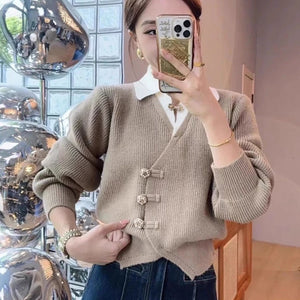 Sofia Statement Tops with Attached Sweater