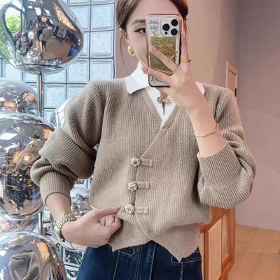 Sofia Statement Tops with Attached Sweater