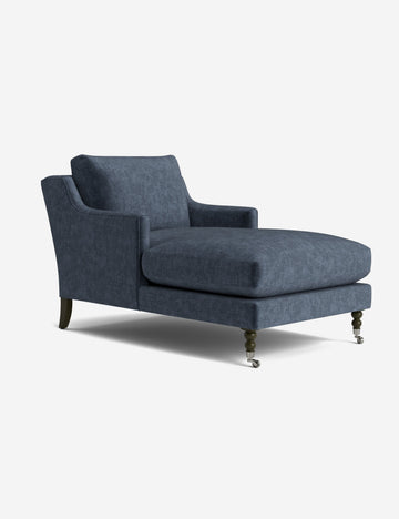Indigo Performance Striated Velvet