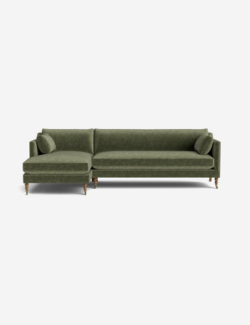Moss Performance Striated Velvet