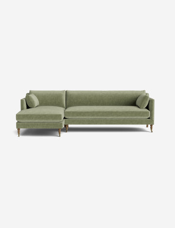 Sage Performance Striated Velvet