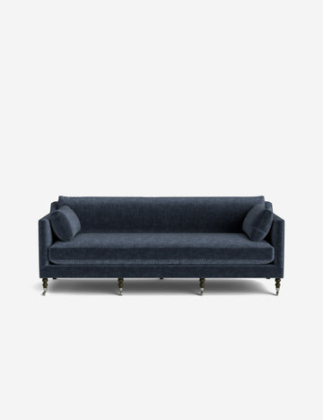 Indigo Performance Striated Velvet