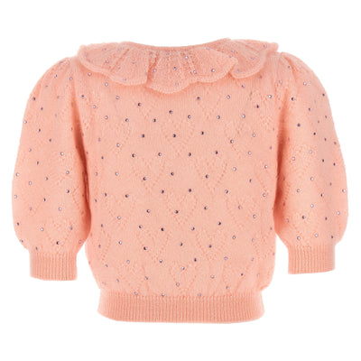 Alessandra Rich Rhinestone Sweater