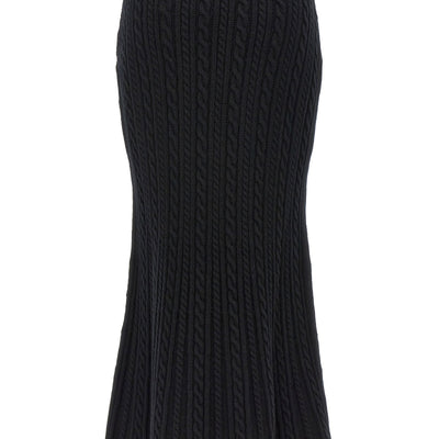 Alessandra Rich Maxi Wool Skirt