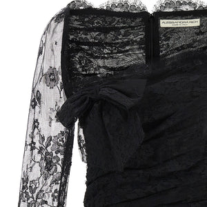 Alessandra Rich Draped Dress.