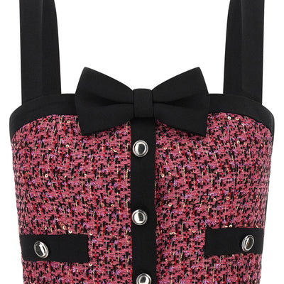 Alessandra Rich Tweed Top
