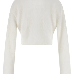 Alessandra Rich Carded Mohair Cardigan