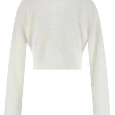 Alessandra Rich Carded Mohair Cardigan