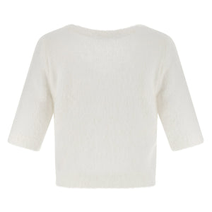 Alessandra Rich Carded Mohair Sweater