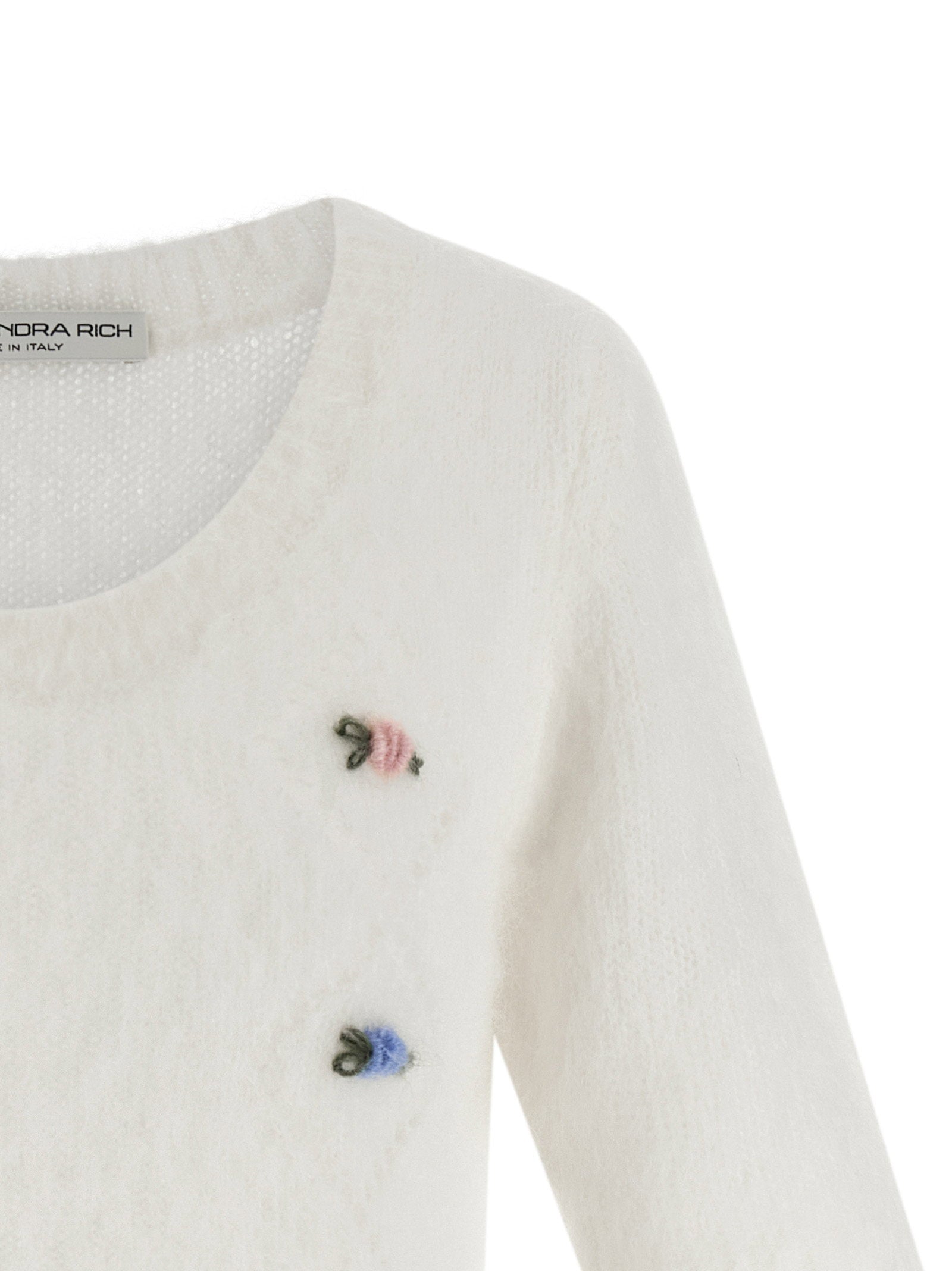 Alessandra Rich Carded Mohair Sweater