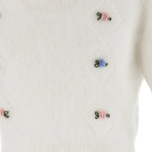 Alessandra Rich Carded Mohair Sweater