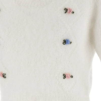 Alessandra Rich Carded Mohair Sweater