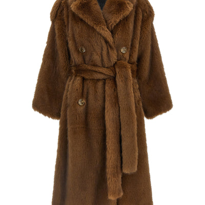 B&B Couture Farrah Eco-fur Coat