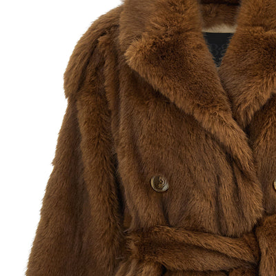 B&B Couture Farrah Eco-fur Coat