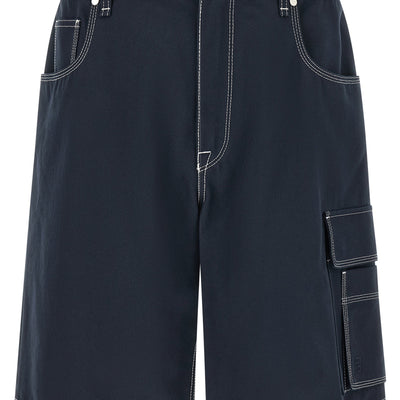Fendi Bermuda Cargo Canvas Shorts