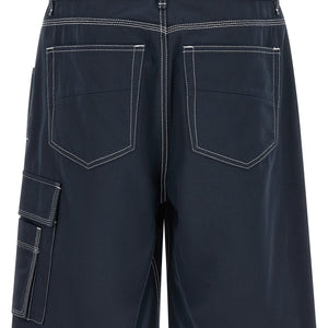 Fendi Bermuda Cargo Canvas Shorts