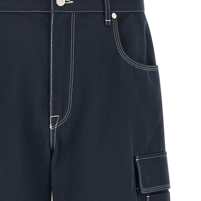 Fendi Bermuda Cargo Canvas Shorts