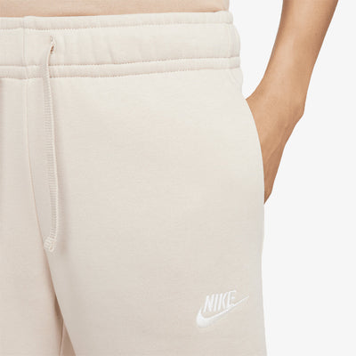 Nike | MID RISE WIDE LEG SWEATPANTS  { SANDDRIFT/WHITE