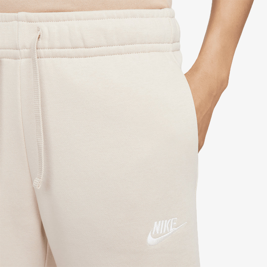 Nike | MID RISE WIDE LEG SWEATPANTS  { SANDDRIFT/WHITE