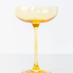 Estelle Colored Champagne Coupe Stemware - Set of 6 {Yellow}