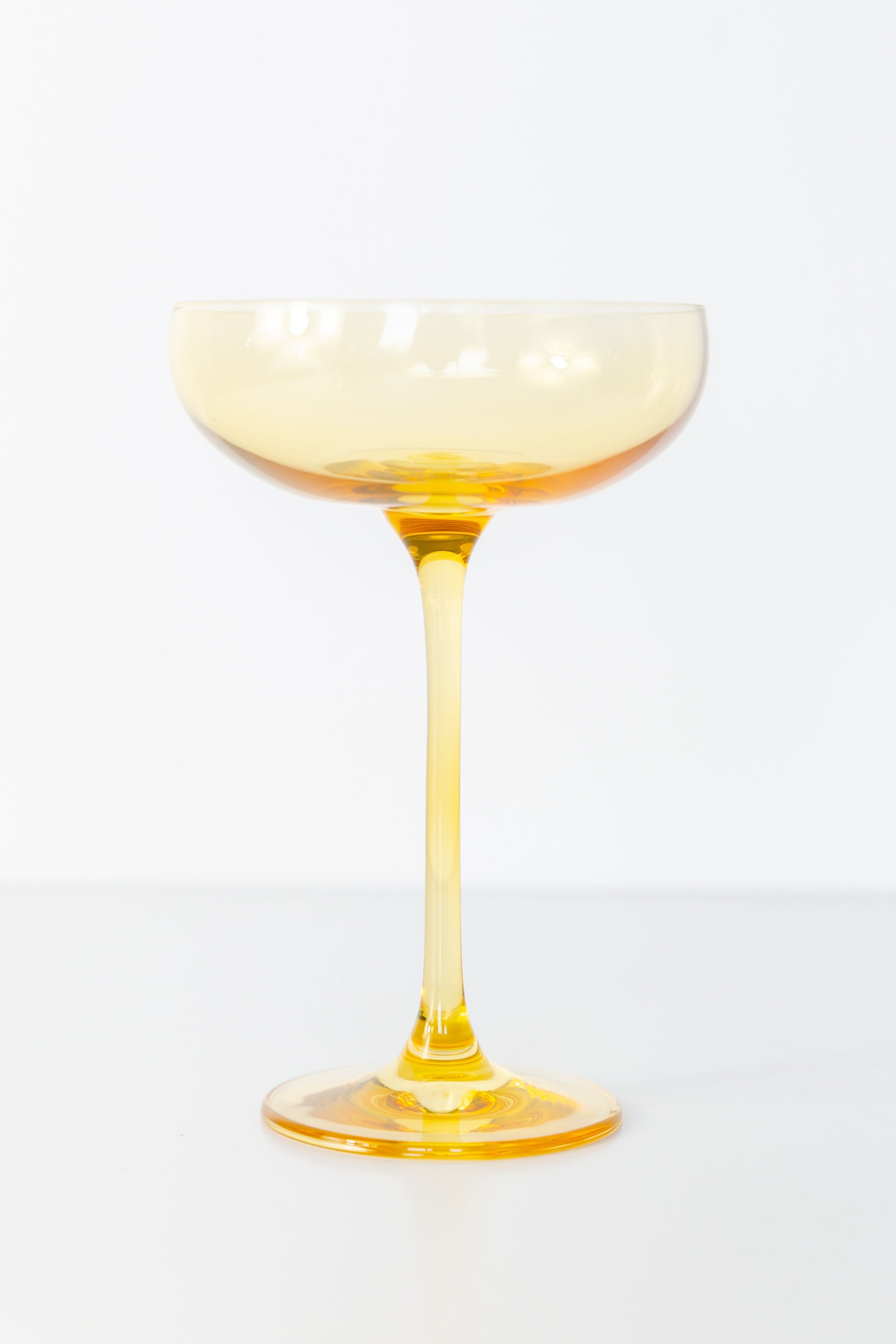 Estelle Colored Champagne Coupe Stemware - Set of 6 {Yellow}
