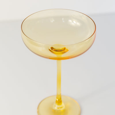 Estelle Colored Champagne Coupe Stemware - Set of 6 {Yellow}
