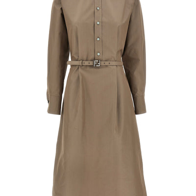 Fendi Chemisier Midi Dress