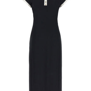 Thom Browne Polo Dress With Intarsia And Rwb Detail