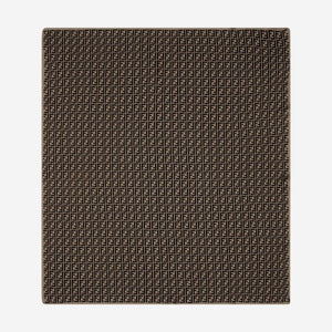 Fendi Cotton and Cashmere Baby Brown Blanket