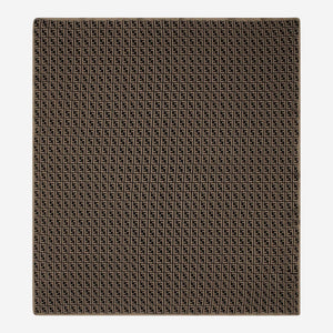 Fendi Cotton and Cashmere Baby Brown Blanket