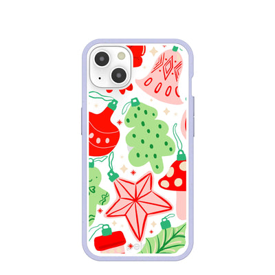 Clear Festive Flair iPhone 13 Case With Lavender Ridge