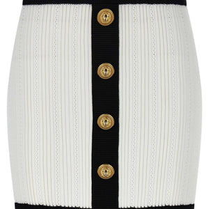 Balmain Two-tone Miniskirt