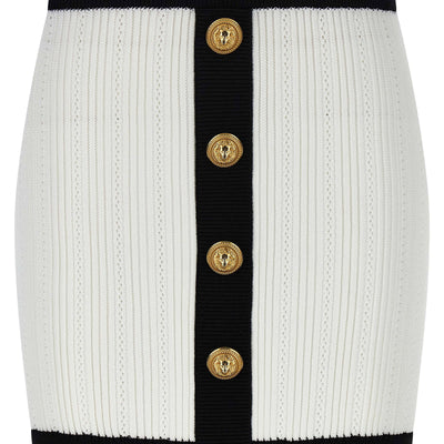 Balmain Two-tone Miniskirt