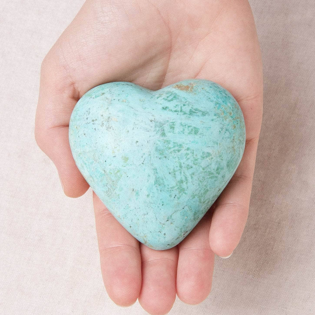 Natural Peruvian Turquoise Hearts  - AAA Premium Quality