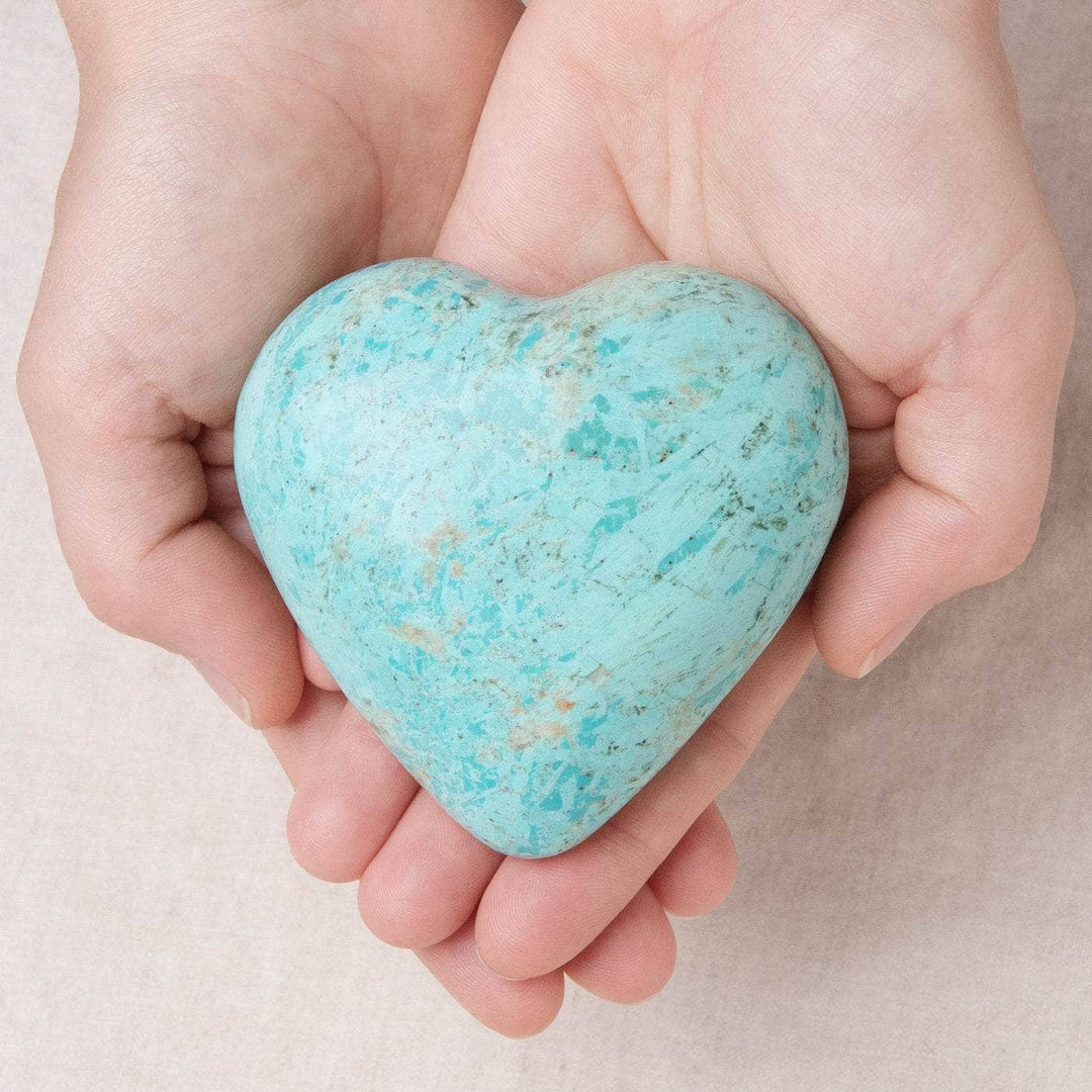 Natural Peruvian Turquoise Hearts  - AAA Premium Quality