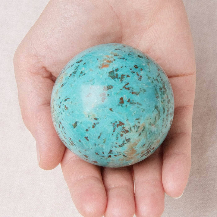 Natural Peruvian Turquoise Sphere - AAA Premium Quality