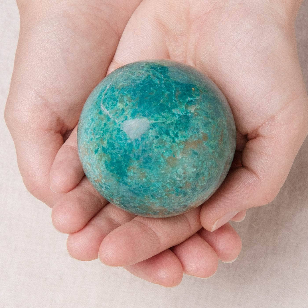 Natural Peruvian Turquoise Sphere - AAA Premium Quality