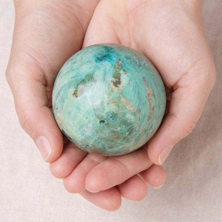 Natural Peruvian Turquoise Sphere - AAA Premium Quality